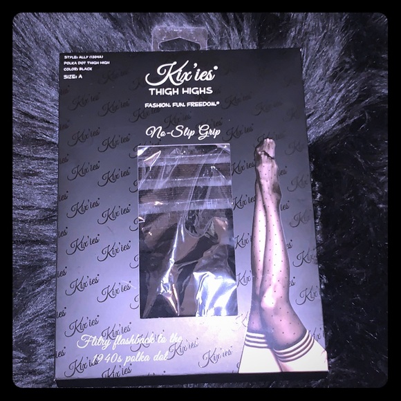 1940s Polka Dot Thigh High - Picture 1 of 3